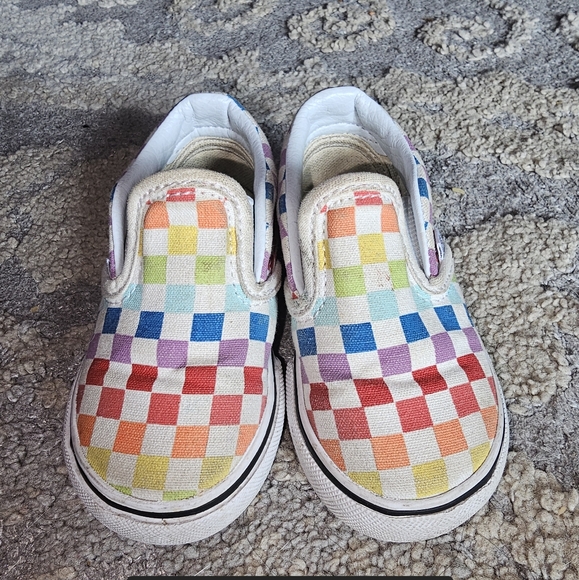 Vans ASHER rainbow check - Picture 1 of 2